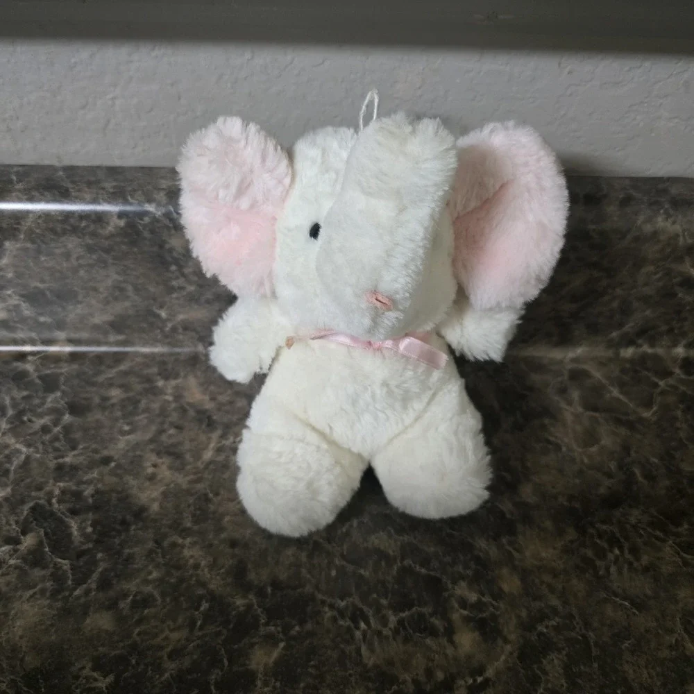 EUC VTG Eden Plush Pink Elephant 7
